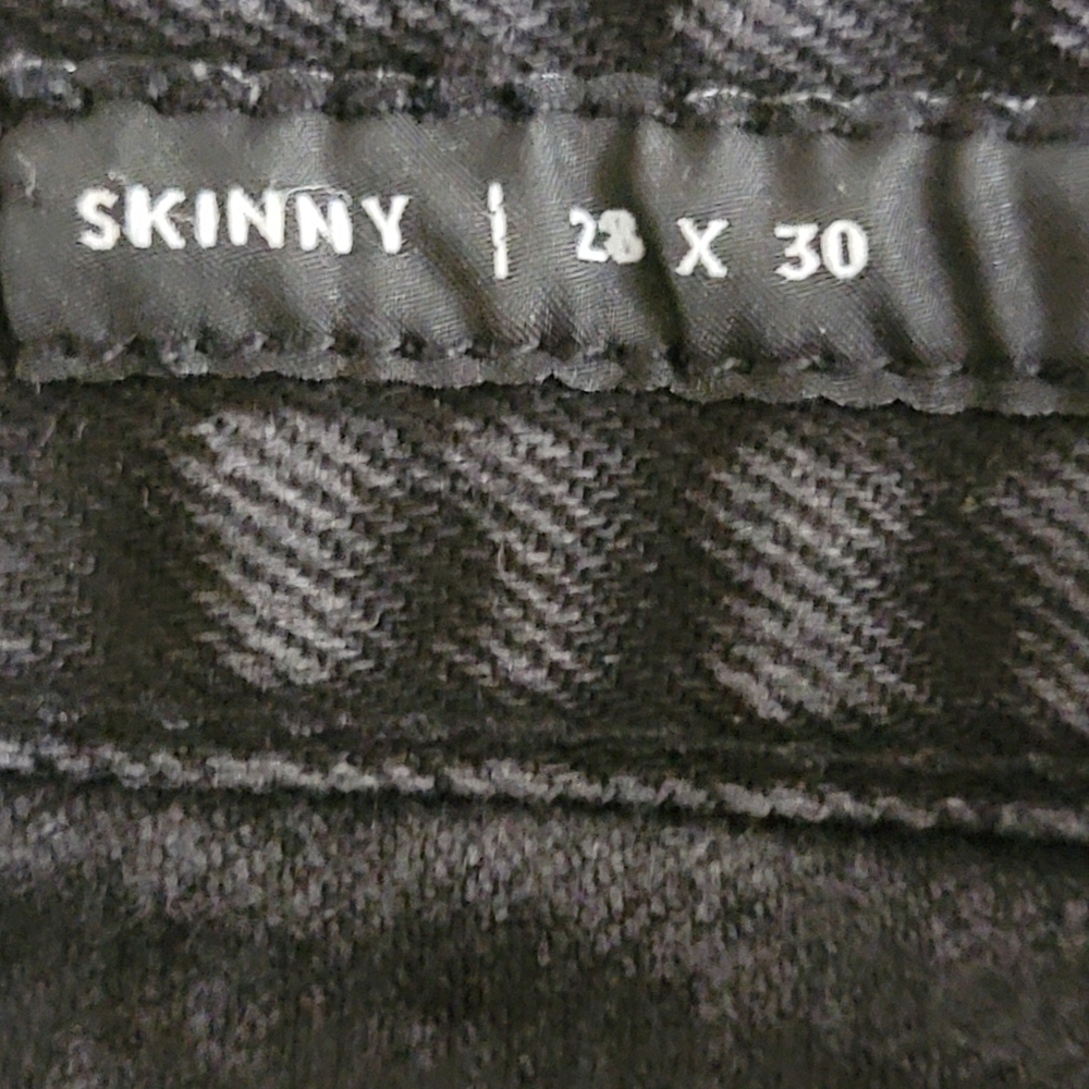 Pacsun men's skinny distress black jeans size 28x30 - Picture 6 of 6